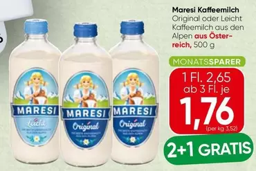 Alpen - Kaffeemilch Original oder Leicht