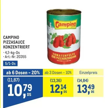 Camping - PIZZASAUCE KONZENTRIERT
