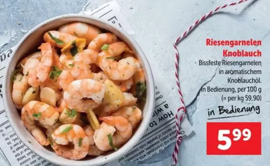 Riesengarnelen Knoblauch