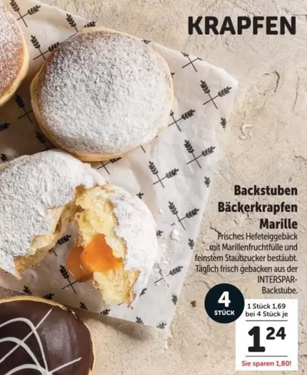Krapfen - Bäckerkrapfen Marille