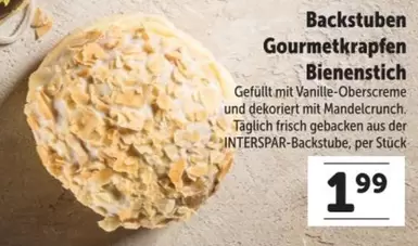 Gourmetkrapfen Bienenstich