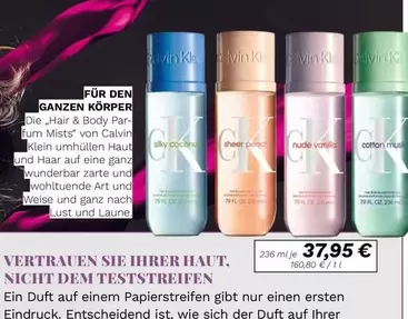 Calvin Klein - Hair & Body Parfum Mists