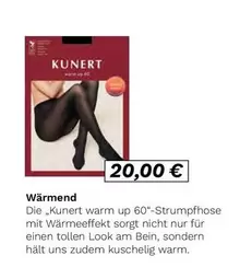 warm up 60"-Strumpfhose