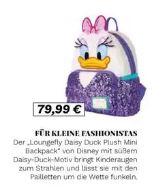 Kleine - Loungefly Daisy Duck Plush Mini Backpack