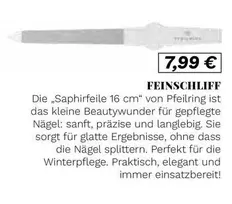 Kleine - Saphirfeile 16 cm