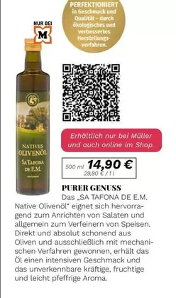 SA TAFONA DE EM. Native Olivenöl