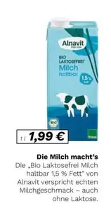 Bio - Laktosefrei Milch