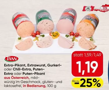 Ama - Extra-Pikant, Extrawurst, Gurkerl- oder Chili-Extra, Puten-Extra oder Puten-Pikant