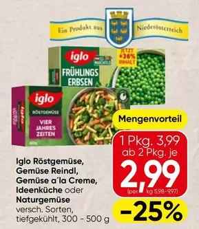 Röstgemüse, Gemüse Reindl, Gemüse a'la Creme, Ideenküche oder Naturgemüse