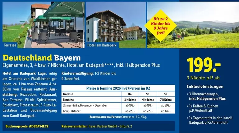 Kinder - Hotel am Badepark