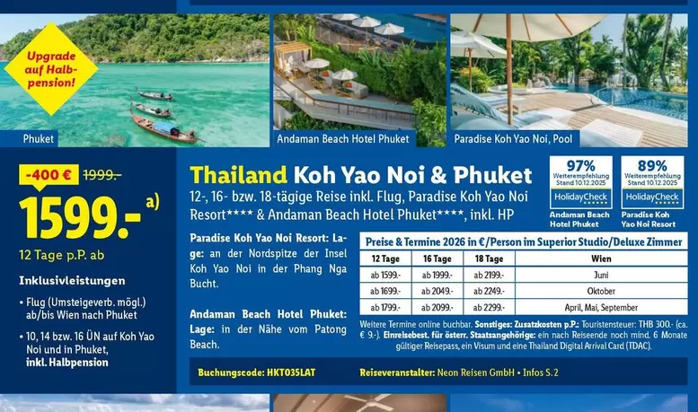 Phuket - Koh Yao Noi &