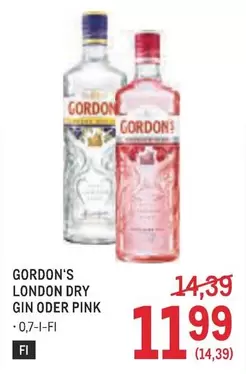 Pink - LONDON DRY GIN ODER PINK