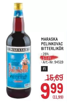 PELINKOVAC BITTERLIKÖR