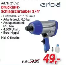Druckluft-Schlagschrauber 3/4"