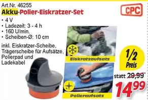 Akku-Polier-Eiskratzer-Set