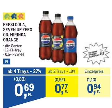 Orange - SEVEN UP ZERO OD. MIRINDA ORANGE