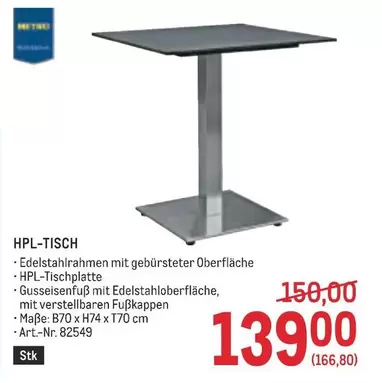HPL-TISCH