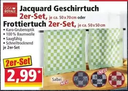 Cloud - Jacquard Geschirrtuch 2er-Set, Frottiertuch 2er-Set