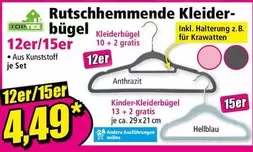 Rutschhemmende Kleiderbügel
