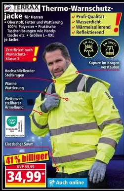 Handy - Thermo-Warnschutz-jacke für Herren