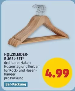 HOLZKLEIDER-BÜGEL-SET*