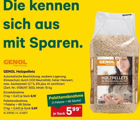 Palette - Holzpellets