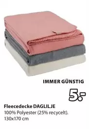 Fleecedecke DAGLILJE