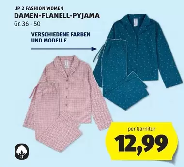 DAMEN-FLANELL-PYJAMA