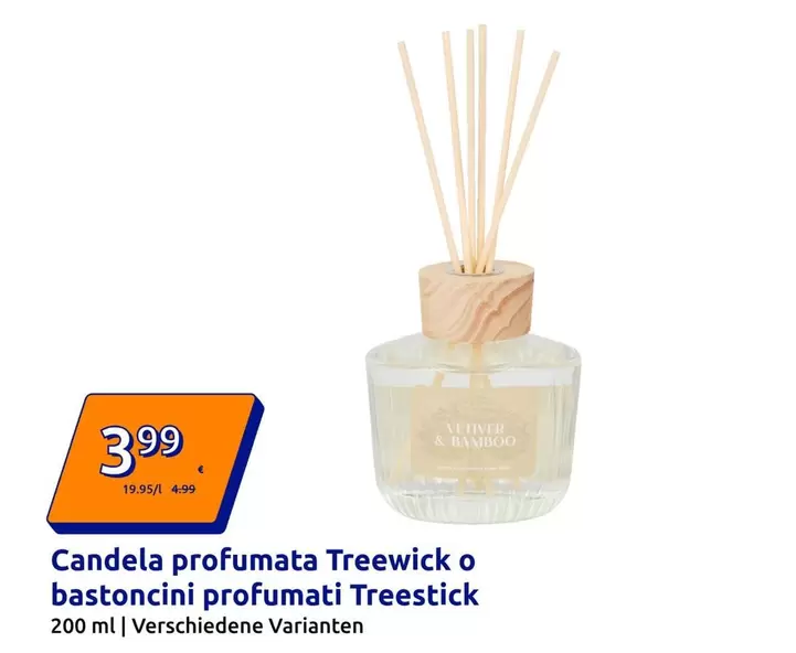 Candela profumata Treewick o bastoncini profumati Treestick