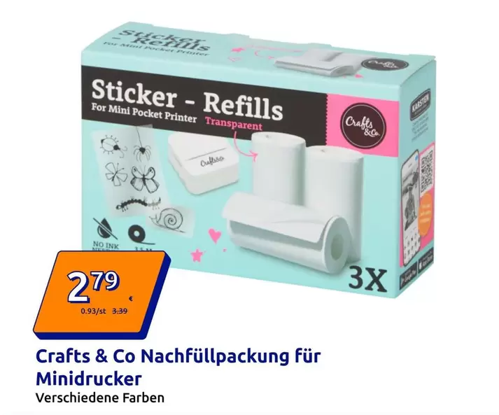 Nachfüllpackung für Minidrucker