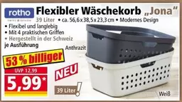 Flexibler Wäschekorb „Jona"