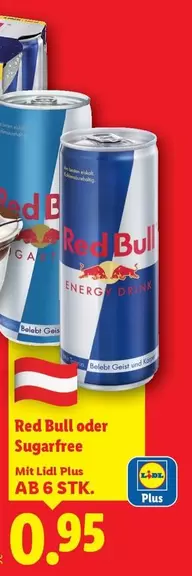 Red Bull -  oder Sugarfree