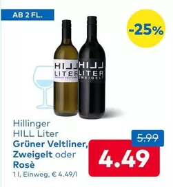 HILL Liter Grüner Veltliner, Zweigelt oder Rosè