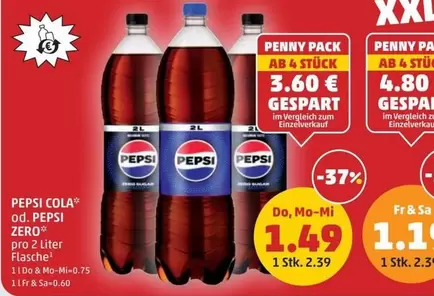 COLA od. PEPSI ZERO