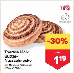 Butter-Nussschnecke