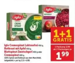 Cremespinat Laktosefrei or Rotkraut mit Apfel or Blattspinat Zwutschgerl or Cremespinat