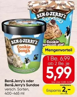 Ben&Jerry's oder Ben&Jerry's Sundae