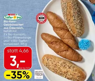 Bio-Korn-Gebäcksackerl