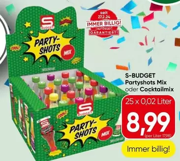 Party - shots Mix oder Cocktailmix