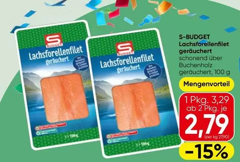 Lachsforellenfilet geräuchert