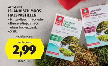 ISLÄNDISCH MOOS HALSPASTILLEN