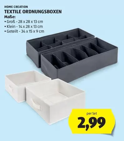 TEXTILE ORDNUNGSBOXEN