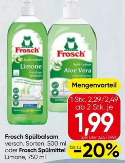 Frosch - Spülbalsam oder Spülmittel Limone