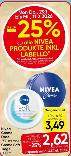 Creme Dose 250 ml oder Creme Soft Tiegel 200 ml