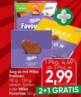 Milka - Pralinen oder Favorites