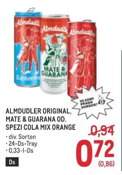 Mix - MATE & GUARANA OD. SPEZI COLA MIX ORANGE