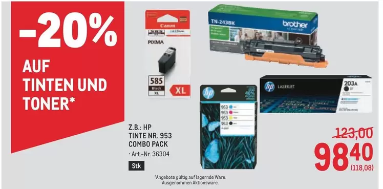 Hp - TINTE NR. 953 COMBO PACK