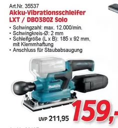 Akku-Vibrationsschleifer LXT / DBO380Z Solo