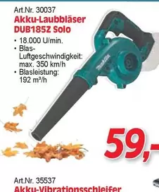 Makita - Akku-Laubbläser DUB185Z Solo