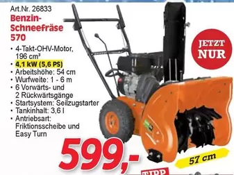 Easy - Benzin-Schneefräse 570